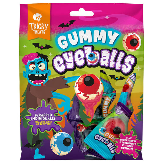 Tricky Treats Gummy Eyeballs 130g Halloween candy