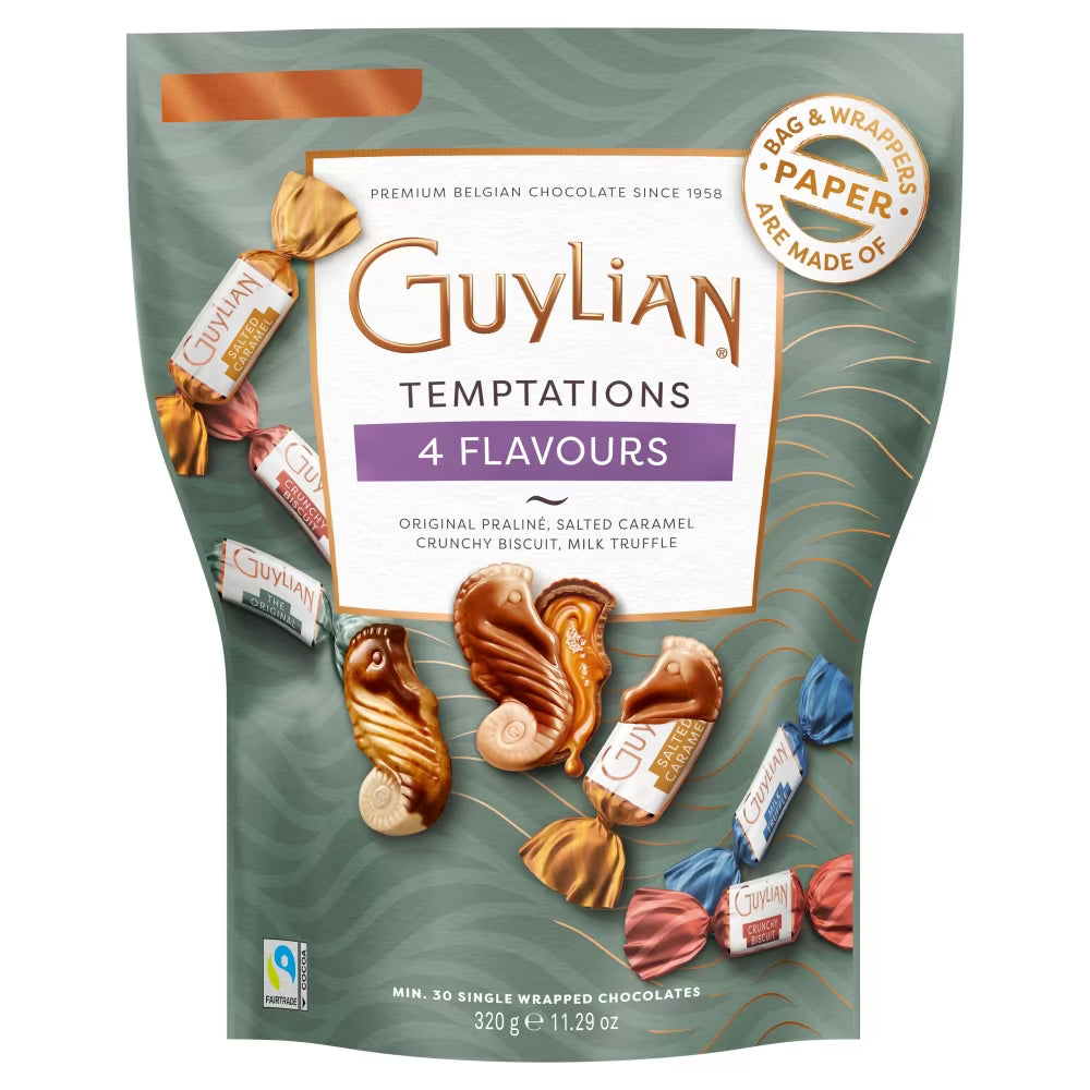 Guylian 4 Temptations Belgian Chocolate Pouch 320g