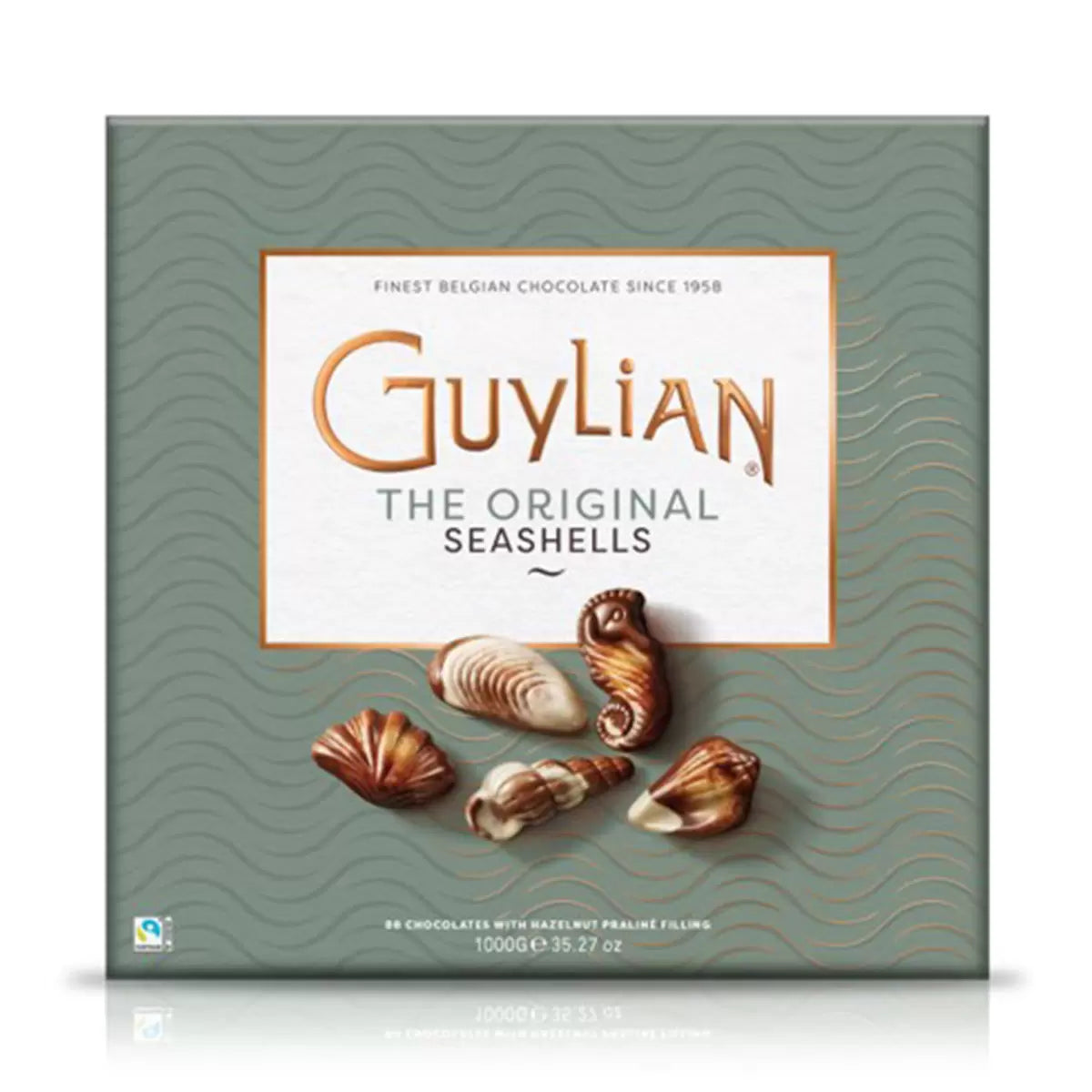 Display of Guylian Belgian Chocolate Sea Shells for an elegant treat