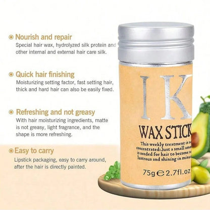 Portable hair pomade stick for daily touch ups