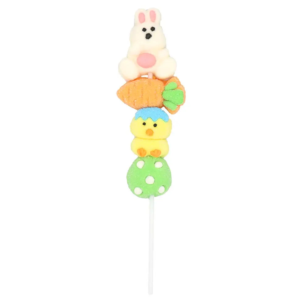 Individually wrapped spring marshmallow pops