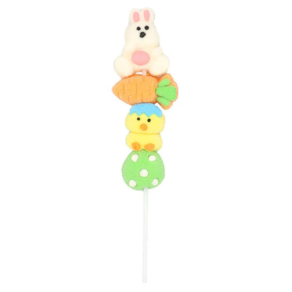 Individually wrapped spring marshmallow pops