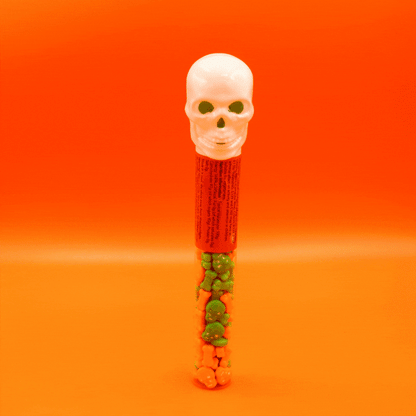 Fruity novelty candy tubes for Halloween parties and treats