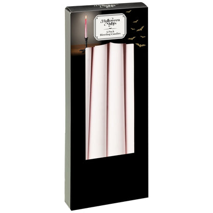 Bleeding Taper Candles 4pk, perfect for gothic or creepy displays