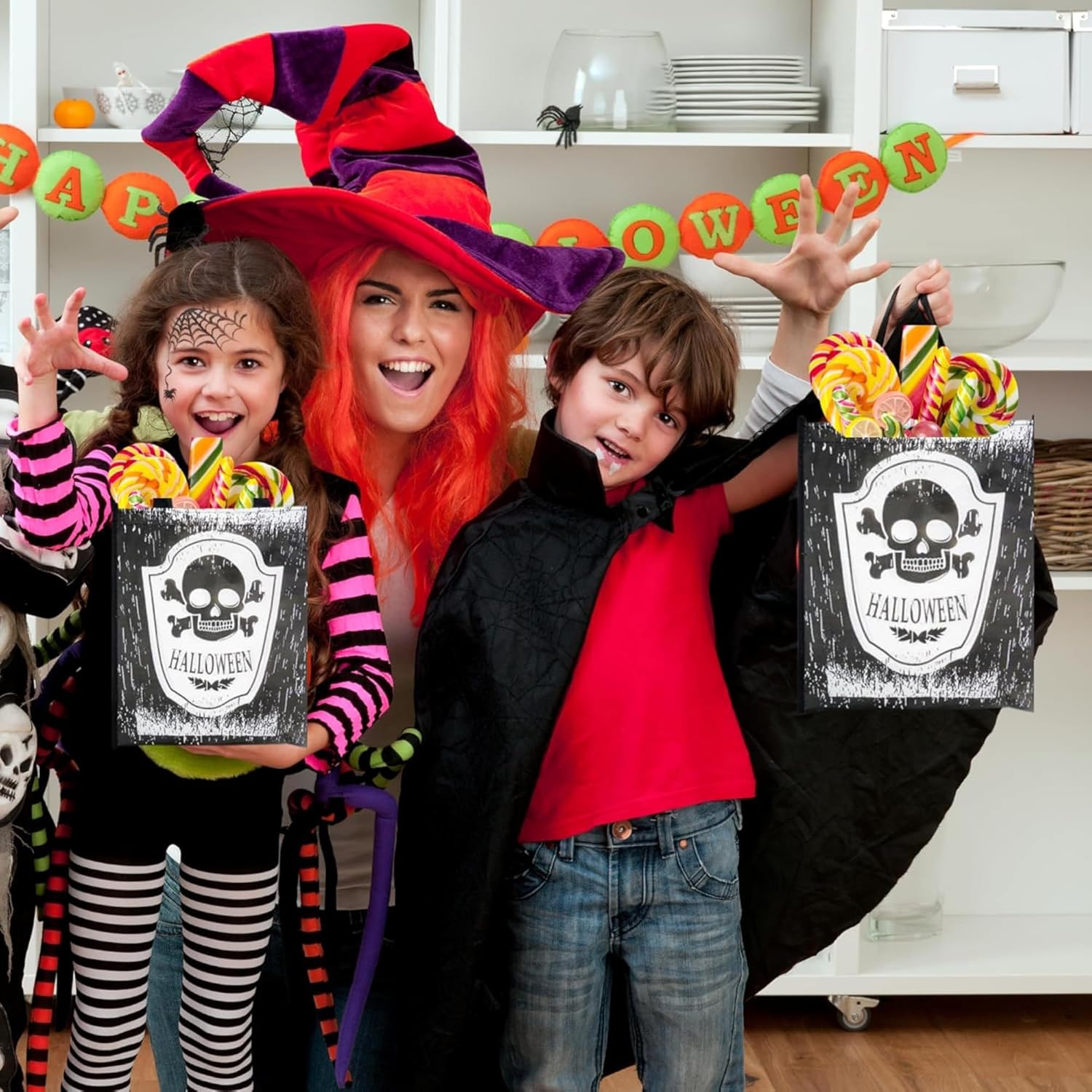 Halloween Party Sweets Gift Box with 50x Haribo Starmix, perfect for kids and spooky celebrations