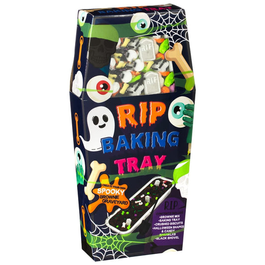 RIP Baking Tray Halloween brownie graveyard baking kit