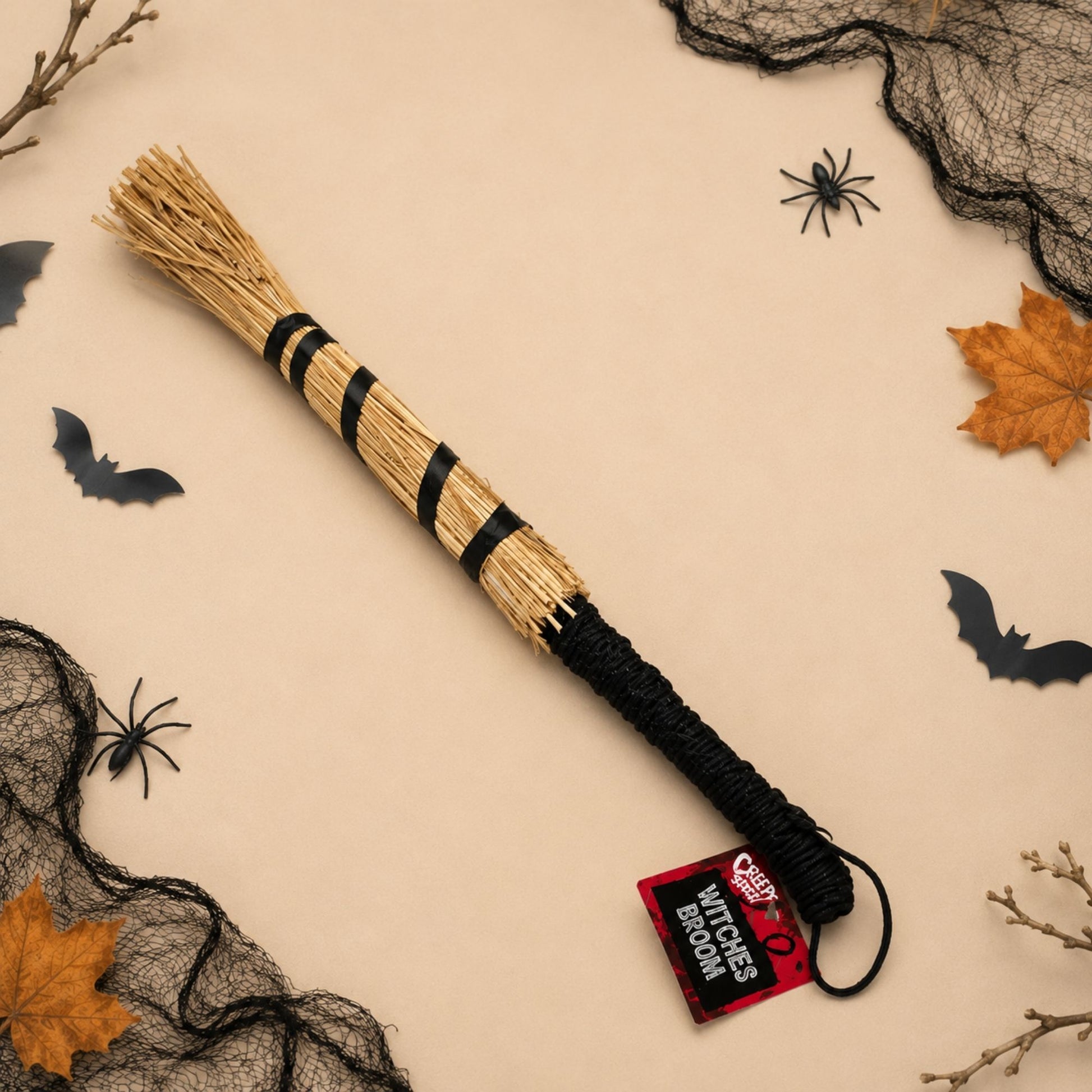 Halloween witch brooms for fancy dress parties