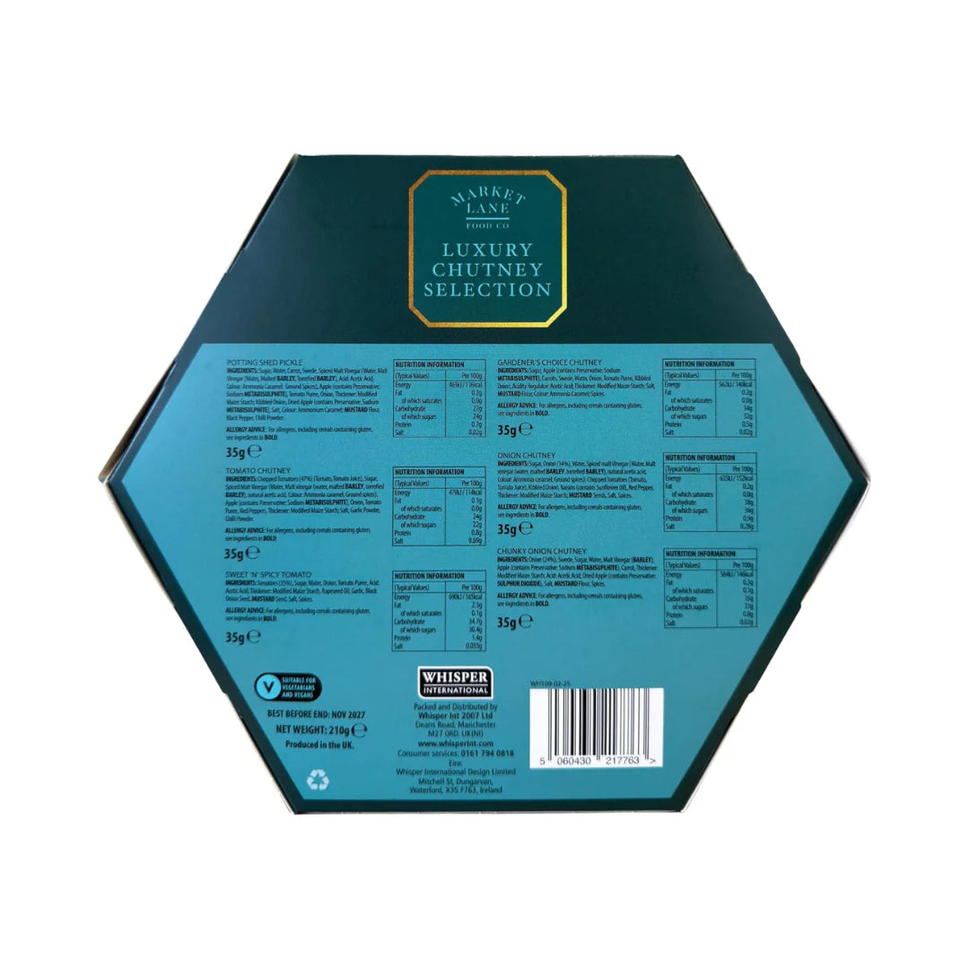 Hand-prepared chutney set ideal for Christmas, gifting, or special occasions