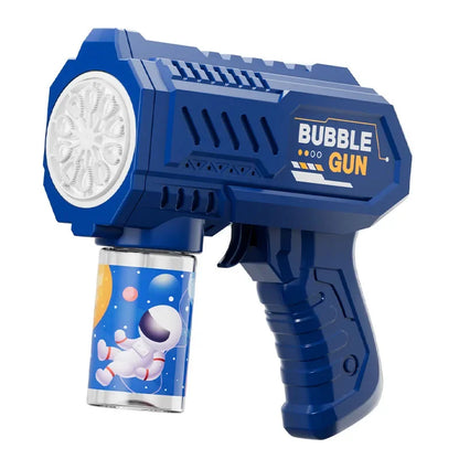 Handheld rocket bubble maker for kids playtime