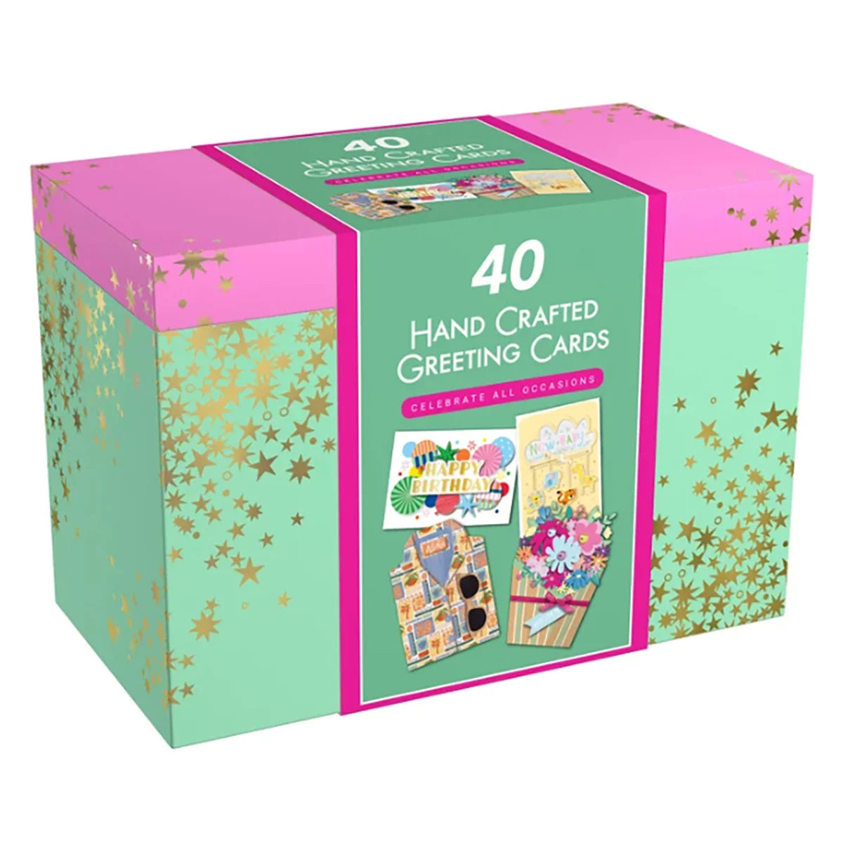 All occasion handmade greeting cards 40 pack set