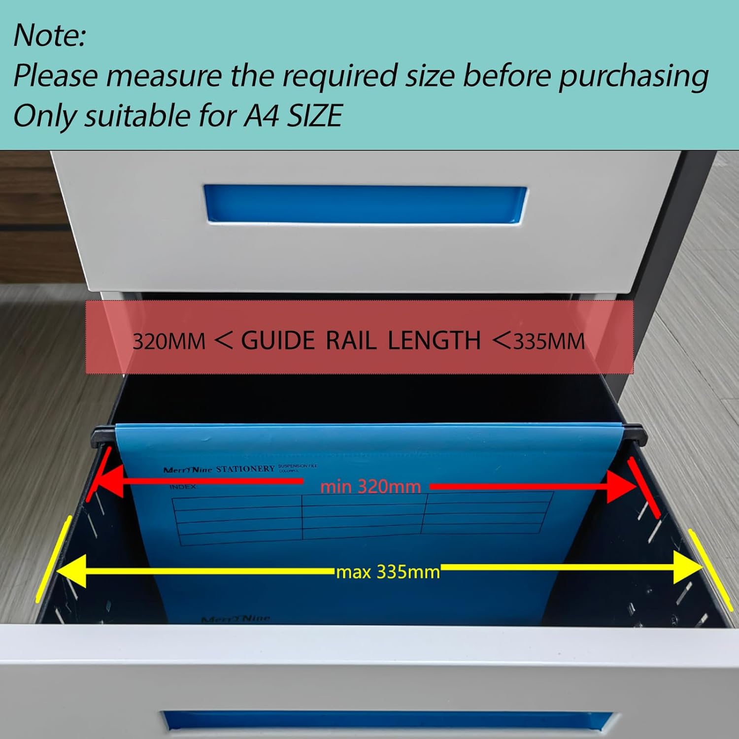 Hanging file folders with plastic tabs and card inserts