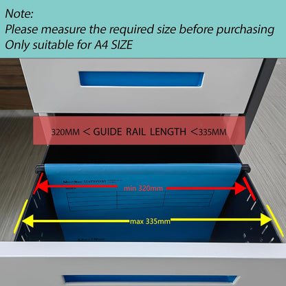 Hanging file folders with plastic tabs and card inserts
