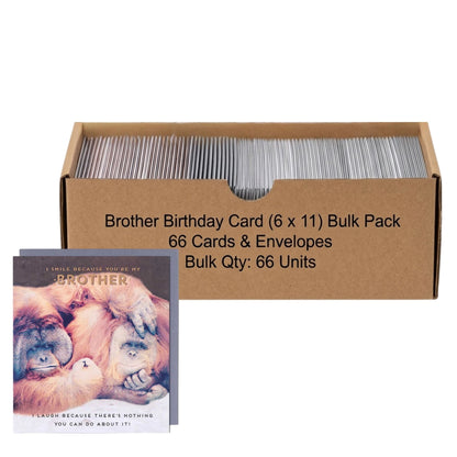 Brother Birthday card with Happy Birthday inside message