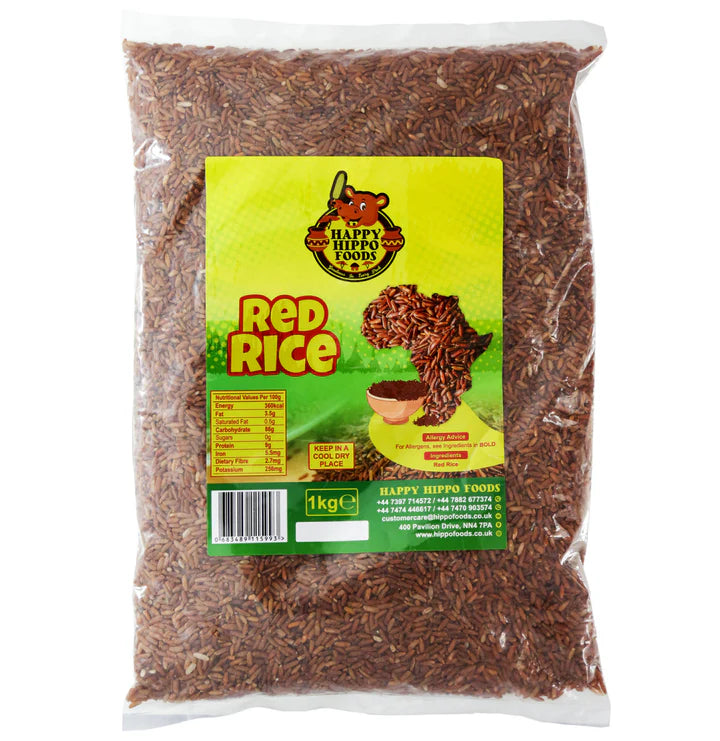 Happy Hippo Red Rice 1kg nutritious wholegrain staple