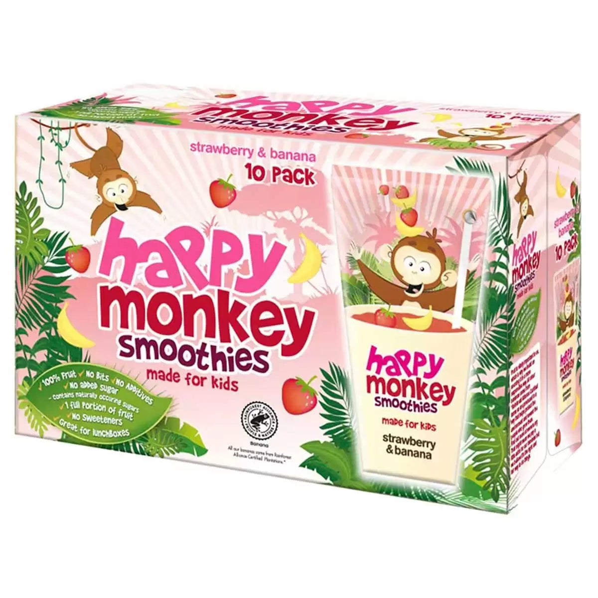 Kids fruit smoothies made from 100 percent fruit juice