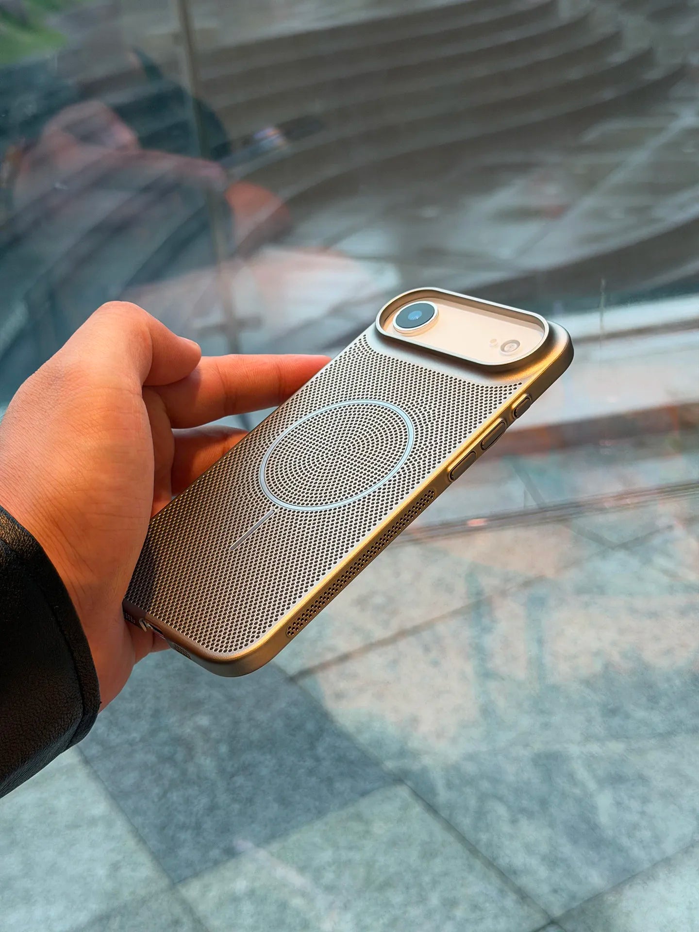 Wireless charging compatible iPhone protective case