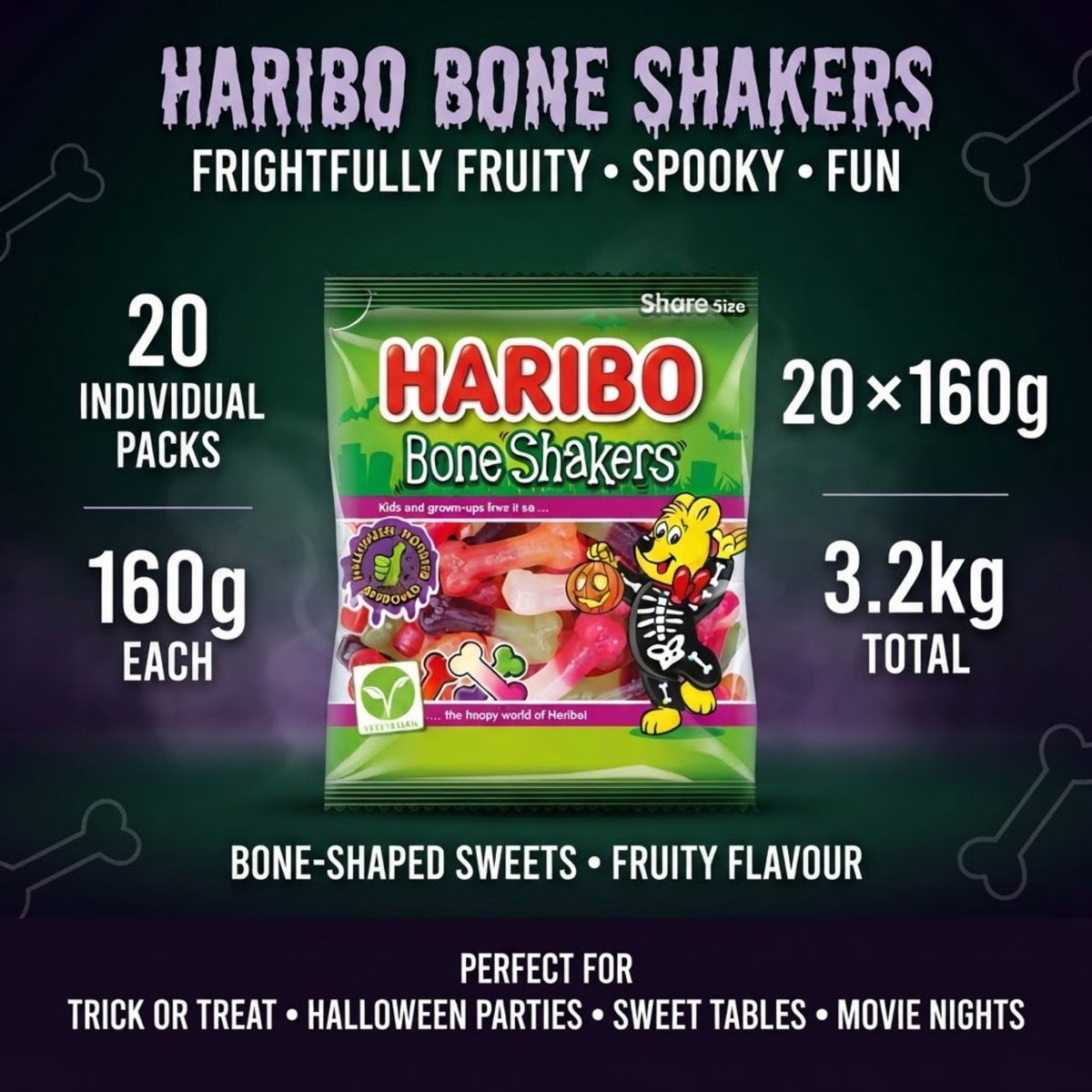Haribo Bone Shakers fruity bone-shaped sweets