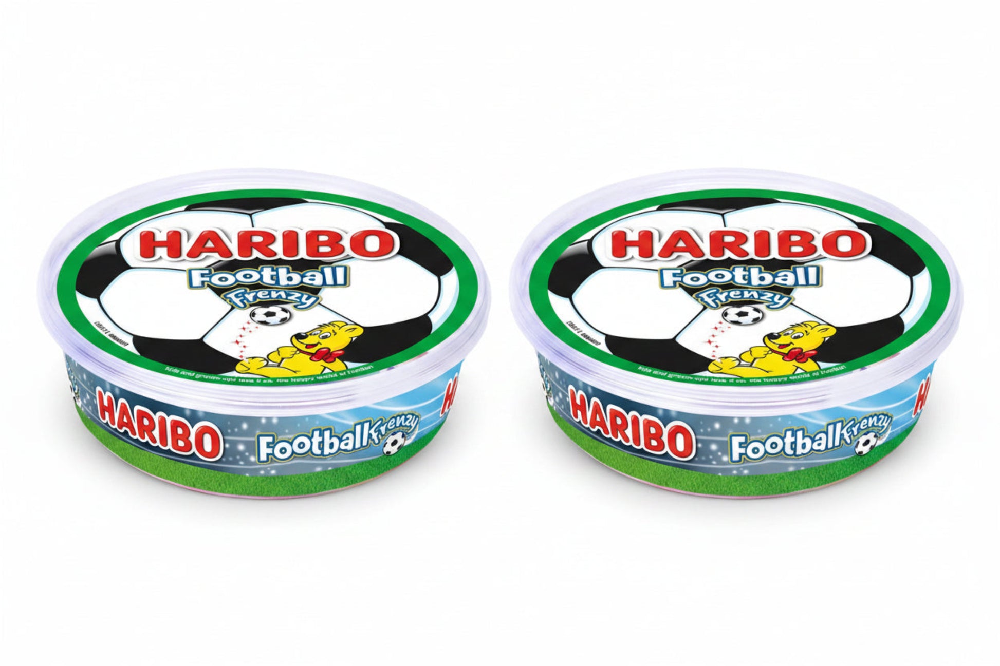 Haribo Football Frenzy 400g 2 pack fruity sweets tubs