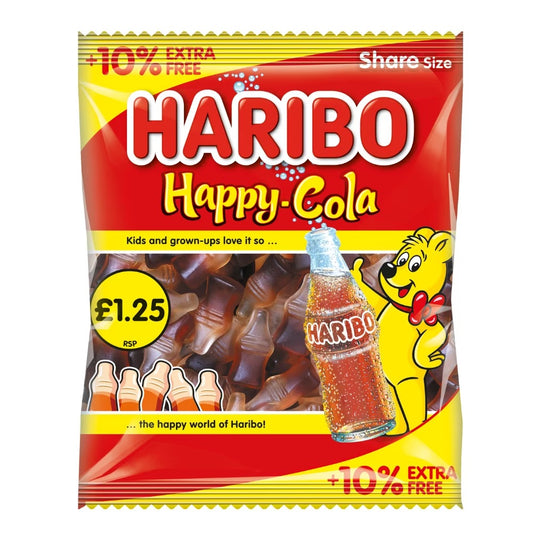 Haribo Happy-Cola Gummy Bottles – a sweet and playful cola-flavored treat