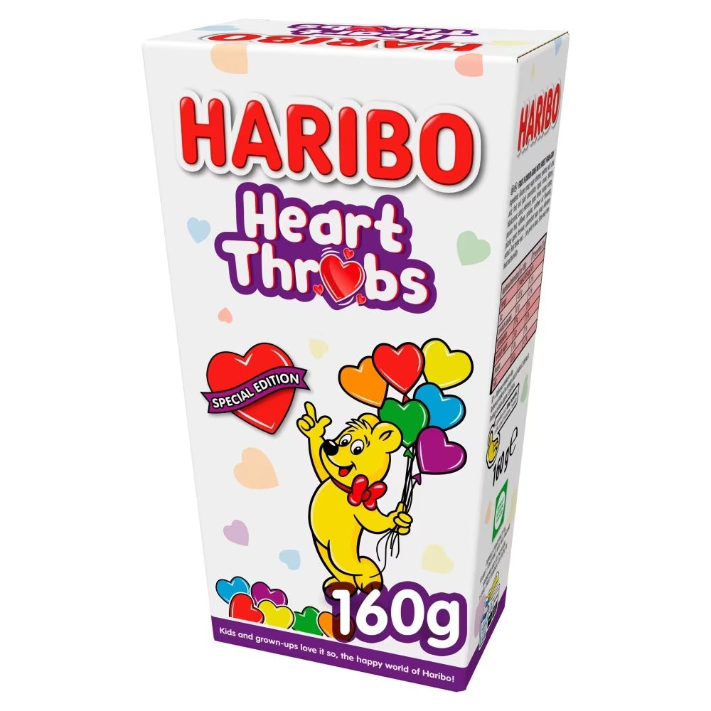 Special Edition Haribo Heart Throbs – soft, sweet jelly & foam hearts