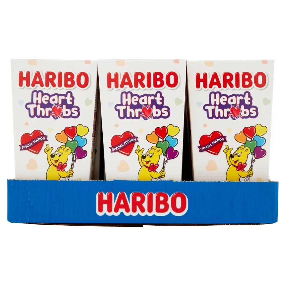  Pack of 12 Haribo Heart Throbs Gift Boxes – perfect for gifting