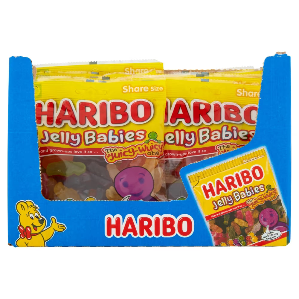 Colourful Haribo Jelly Babies 160g gummy sweets for snacking