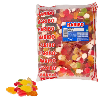 Haribo football themed gummy sweets