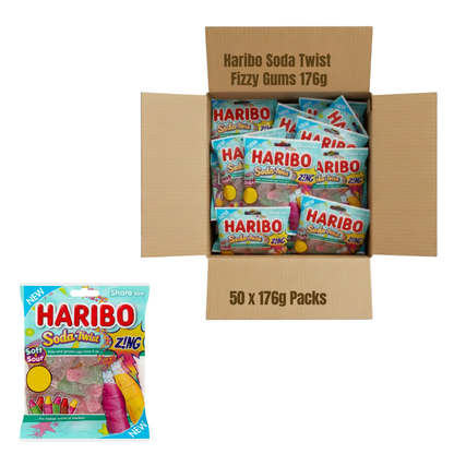 Chewy sour twists candy for parties and sharing