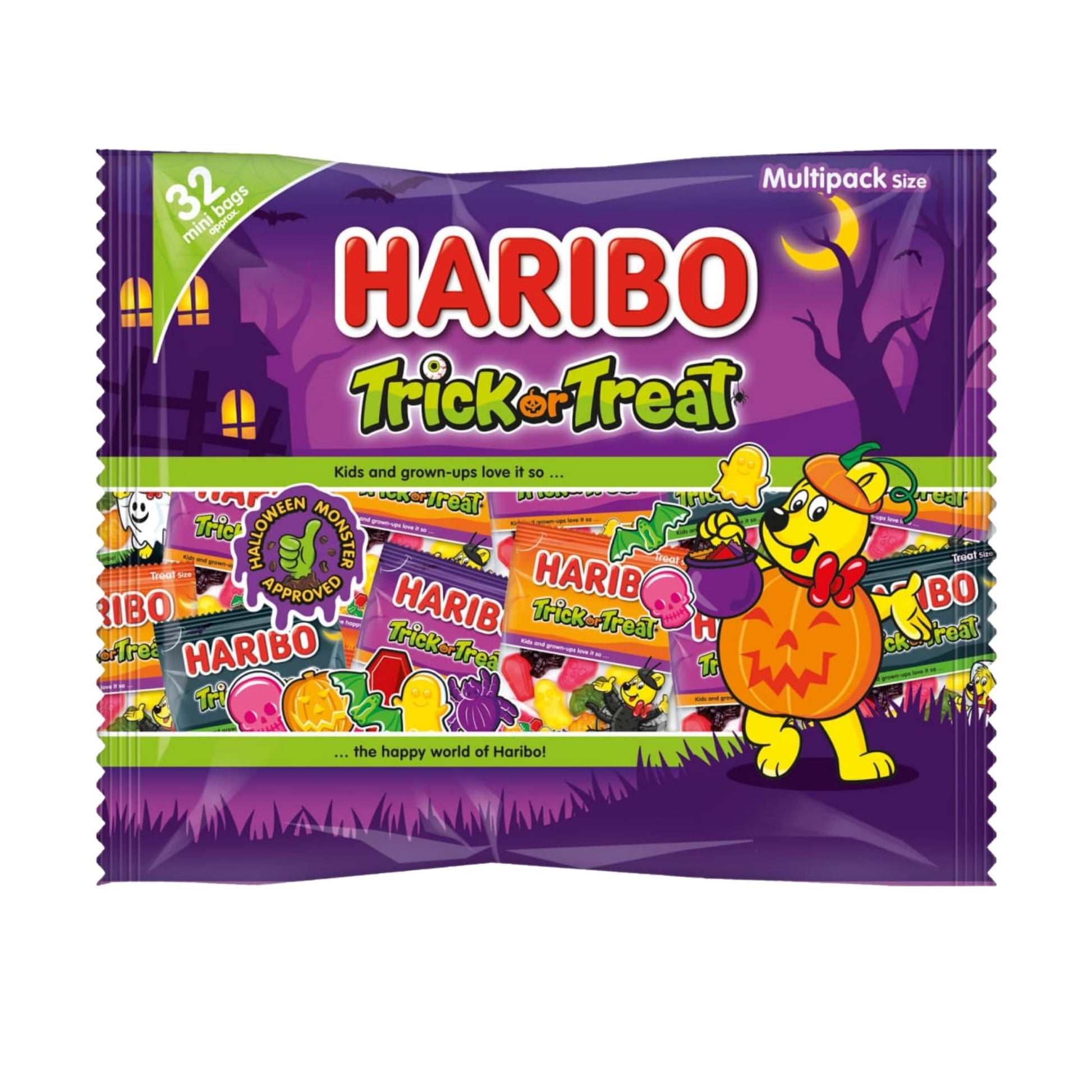 Haribo Trick or Treat Mini Bag Mix 512g with 32 bags
