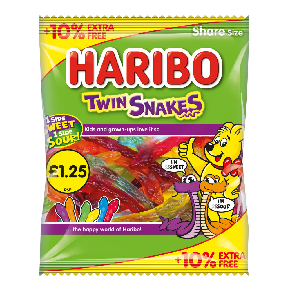 Haribo Twin Snakes fruity gummy snakes bulk offer