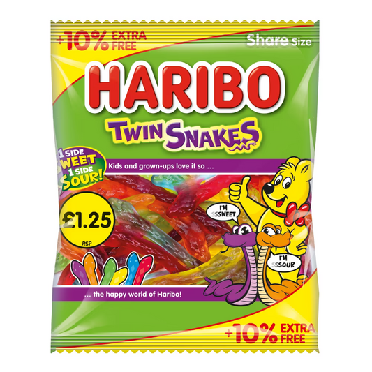 Haribo Twin Snakes fruity gummy snakes bulk offer