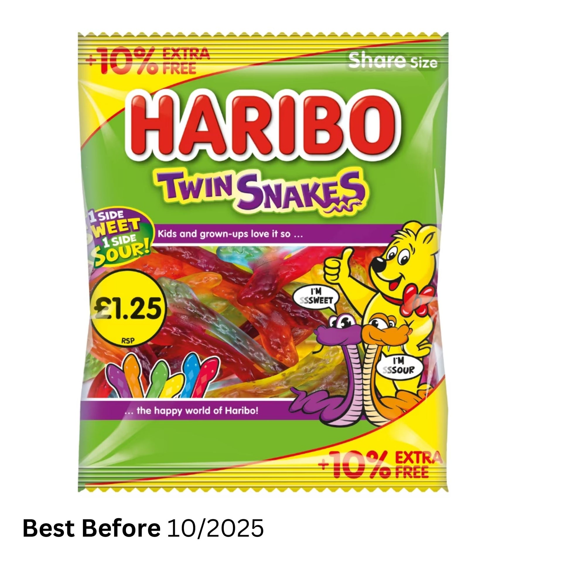 Share size haribo twin snakes best before date