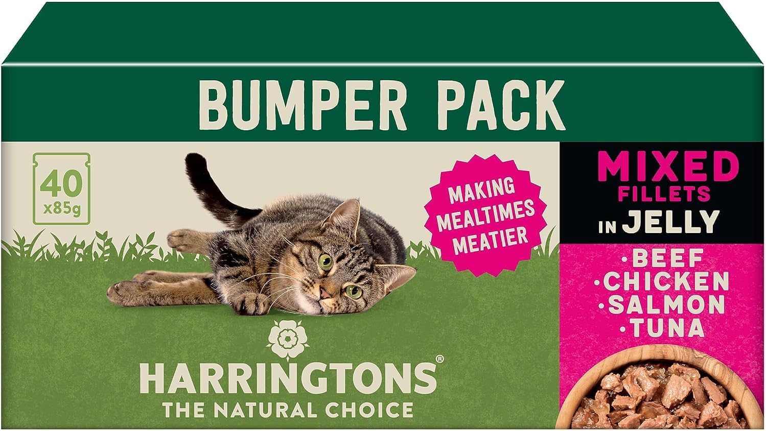 harringtons grain free wet cat food 40 pouches