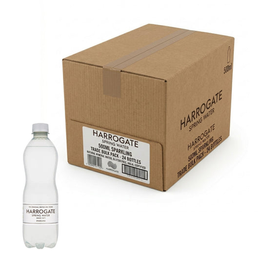 Harrogate sparkling spring water 24 x 500ml bottles