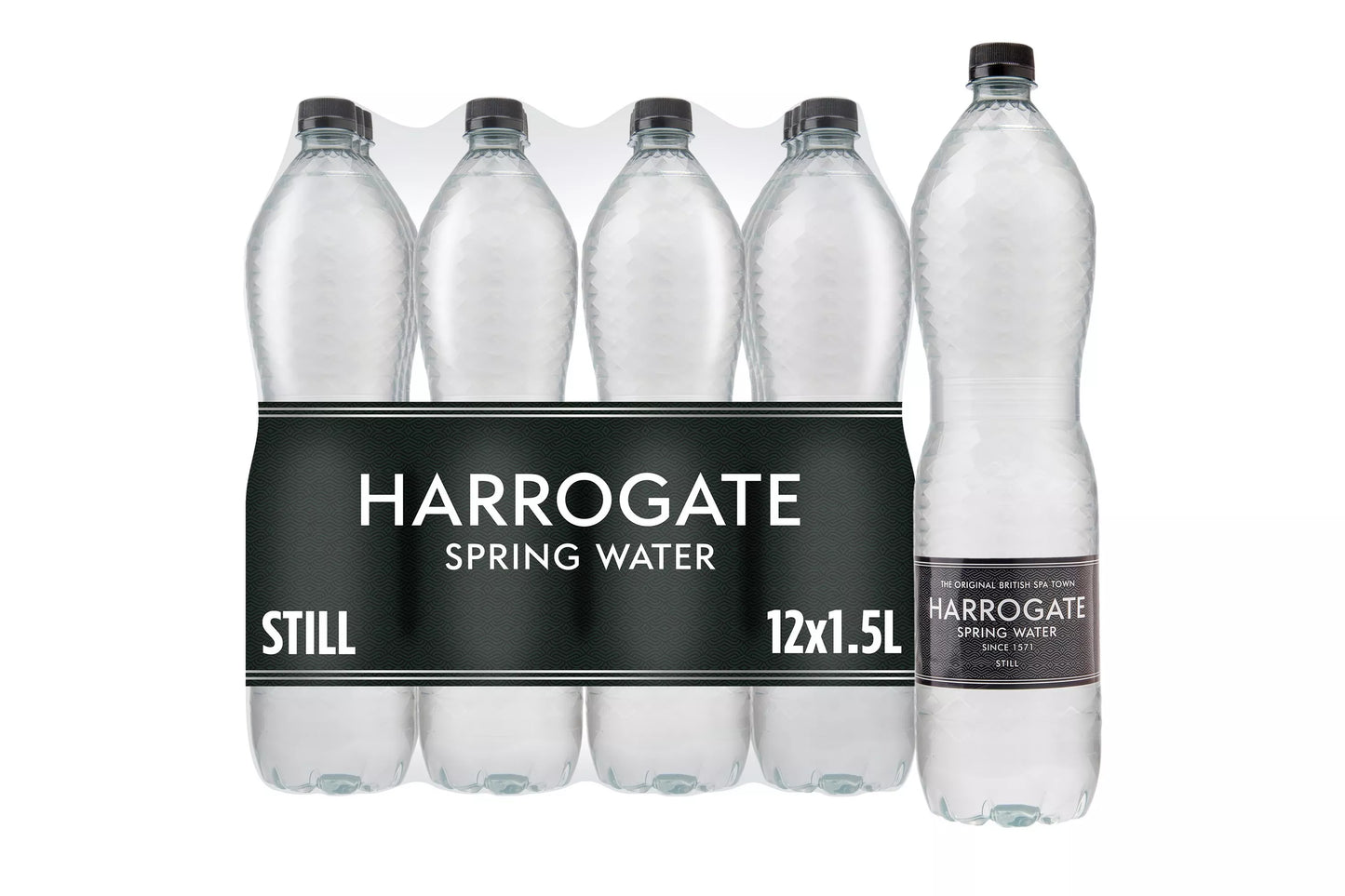 Harrogate still spring water 12 x 1.5 litre bottles