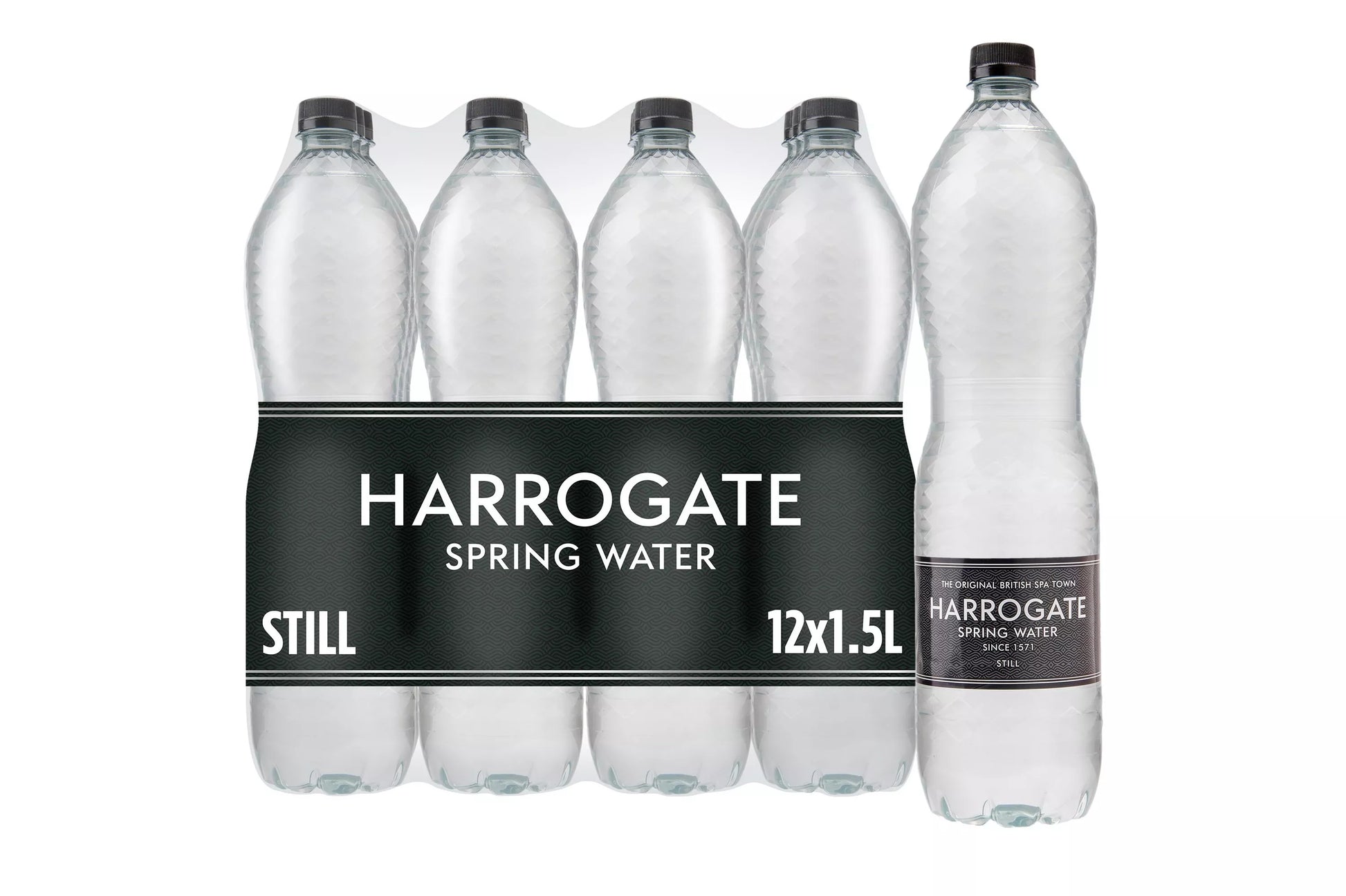 Harrogate still spring water 12 x 1.5 litre bottles
