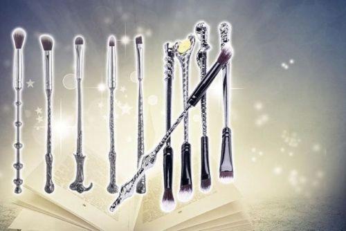10pc Harry Potter Inspired Makeup Brush Set for face and eyes