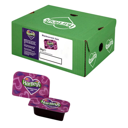 Hartleys Blackcurrant Jam Portions 100x20g catering pack