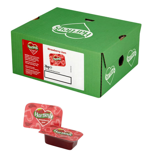 Hartleys Strawberry Jam Portions 100x20g catering pack