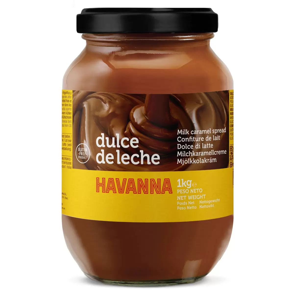 Havanna dulce de leche milk caramel spread 1kg jar