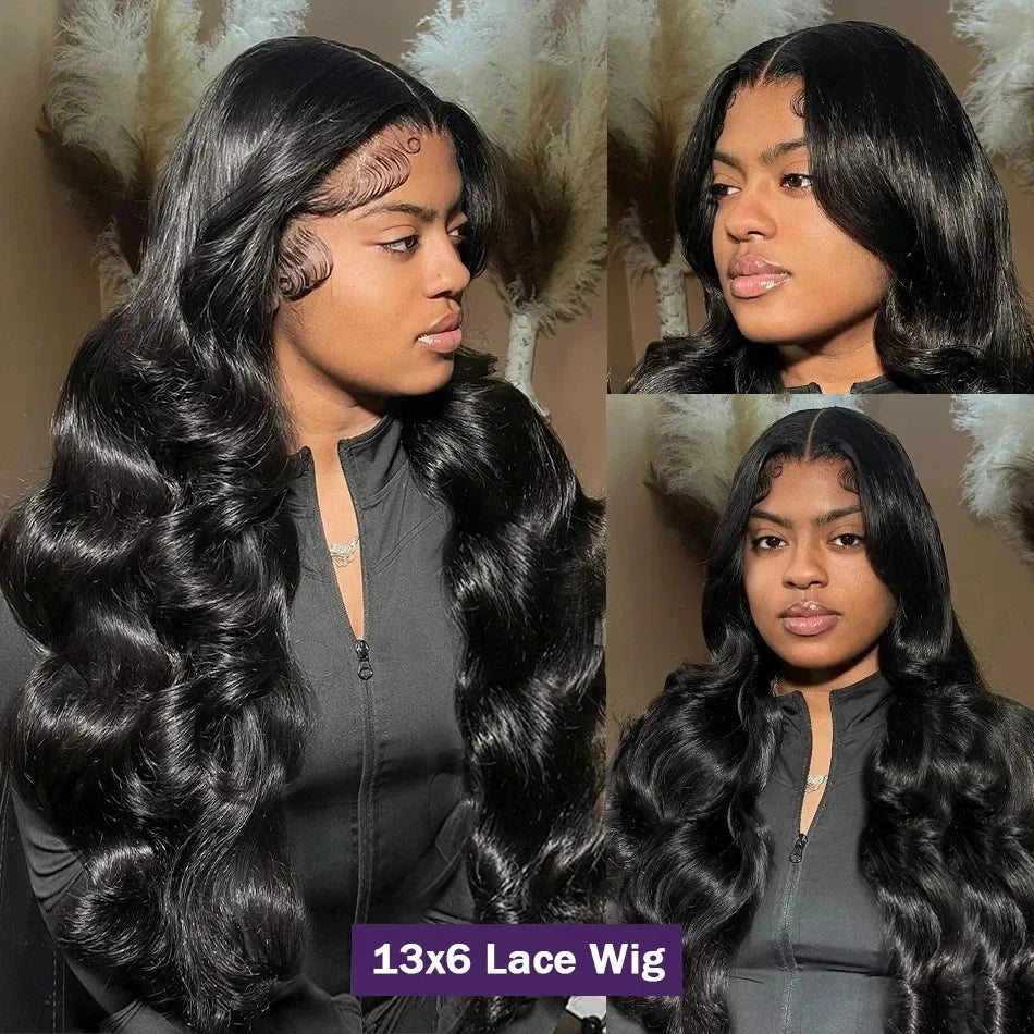 13x6 lace frontal wig with soft body wave texture