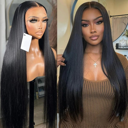 13x6 HD lace front straight human hair wig 24 inch