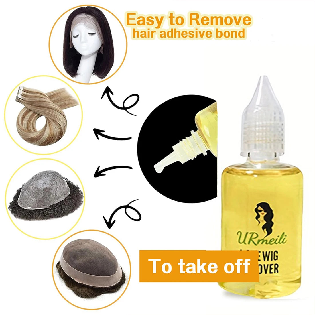 Wig bond spray set for frontal and lace front wigs