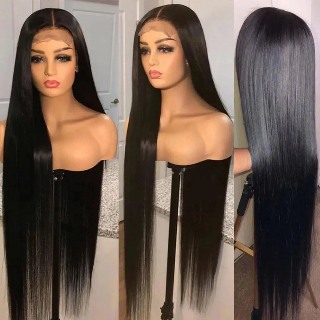 Brazilian remy straight human hair lace wig