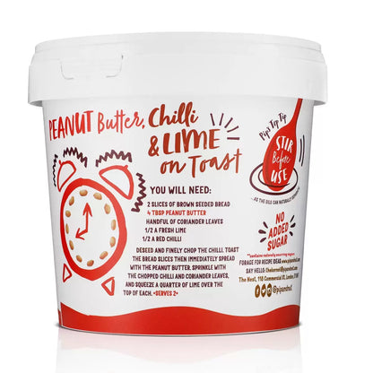 Vegan peanut butter spread rich in plant protein