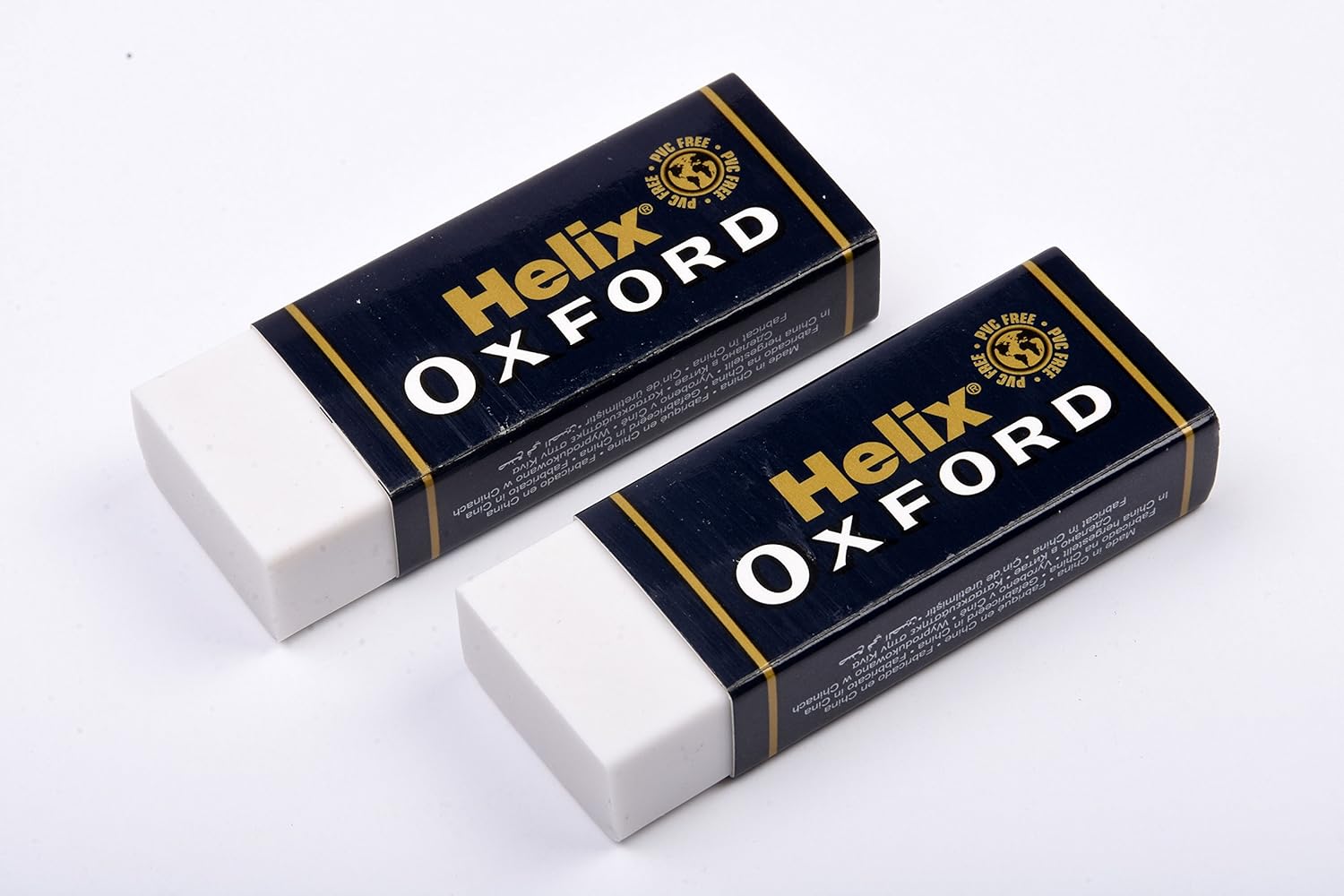 Smooth-finish large pencil erasers by Helix