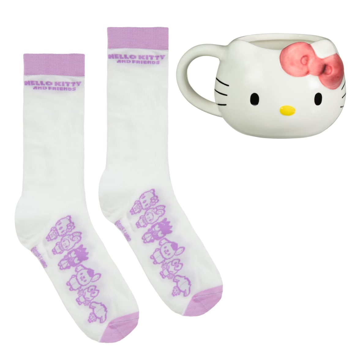 Ceramic Hello Kitty mug with cosy socks included