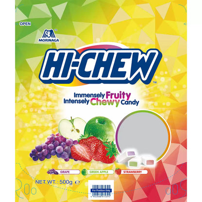 Hi-Chew assorted chewy sweets 500g bag with fruity flavours