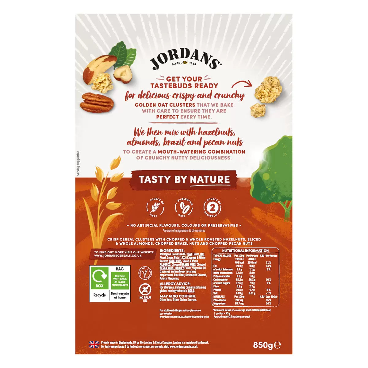 2-pack of nut-rich breakfast cereal made with whole grains and oats