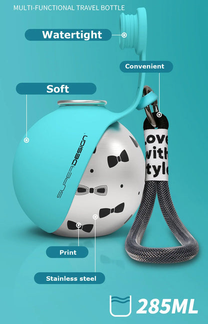 Spill resistant dog water bottle for travel